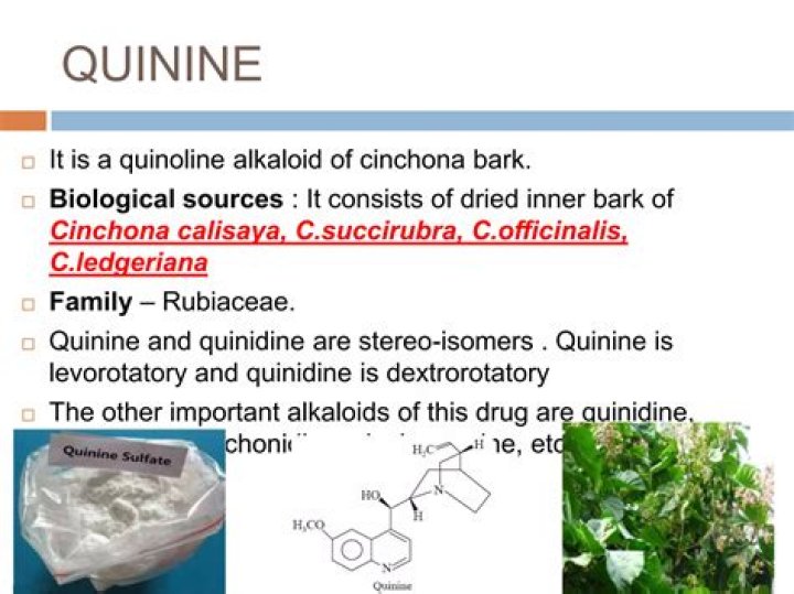 Are quinine and quinidine the same?