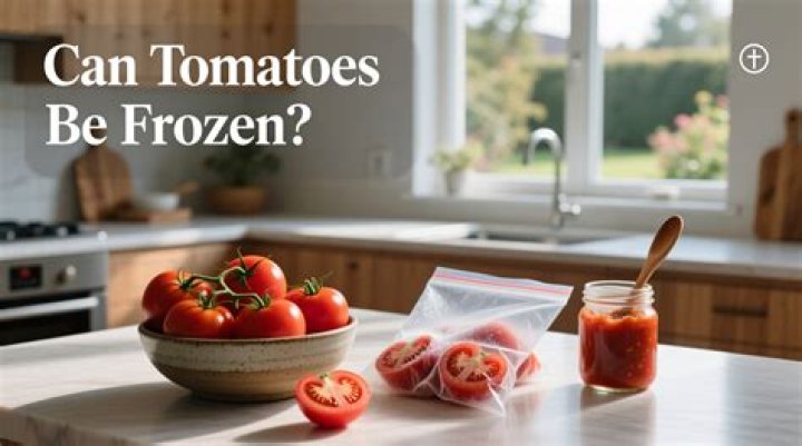 Can homegrown tomatoes be frozen?