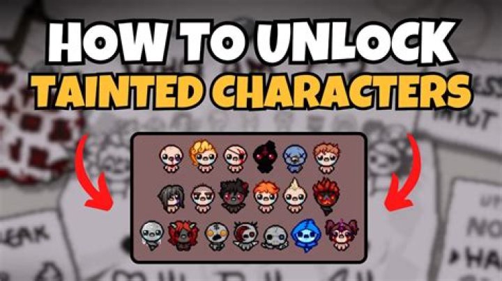 Do tainted characters have unlocks?