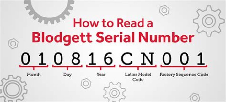 How to read blodgett serial number?