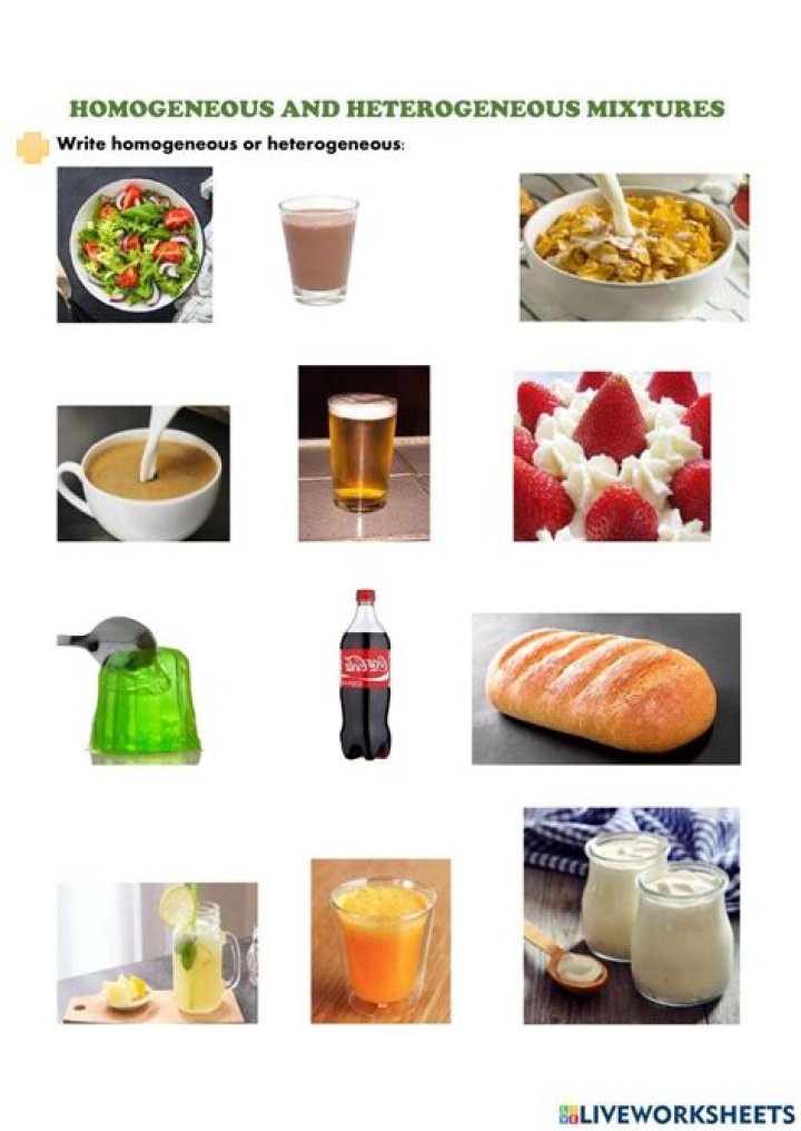 Which represents a homogeneous mixture?